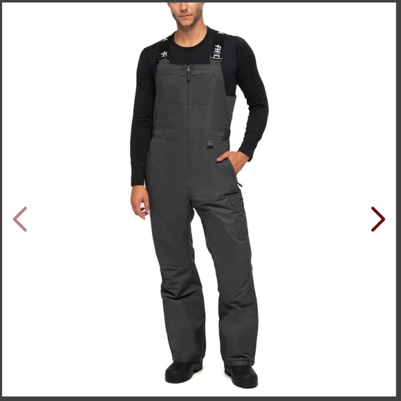 NWT Men's Charcoal Avalanche Athletic Fit Insulated Bin Overalls Size Medium - Picture 1 of 7